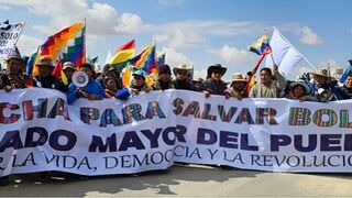 Marcha en Bolivia convocada por Evo Morales