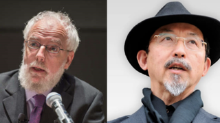 El teólogo Cyril O’Regan y el escultor Etsurō Sotoo