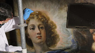 Restauración de la obra de Rizi 'La liberación de san Pedro'