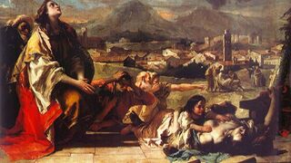 Santa Tecla libera la ciudad de Este de la peste, por Giambattista Tiepolo