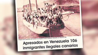Migrantes canarios apresados en Venezuela. 1949