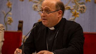 El arzobispo compostelano, durante su intervención