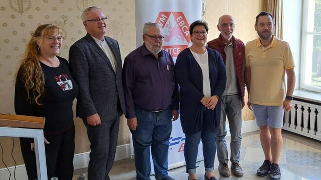 Ana Luque (i), Stefan-Bernhard Eirich, Armin Hürner, Sonja Shopfer, Gilles Roustan, Karl Brunner, nuevo equipo coordinador MTCE