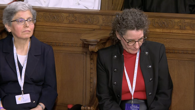 La hemana María Perpétua y Christine Bußhardt
