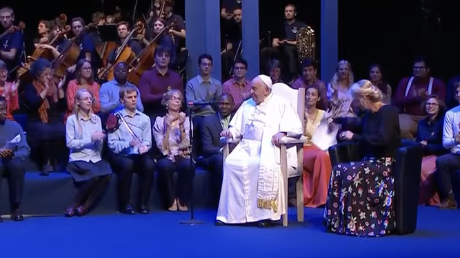 El Papa en Loovaina