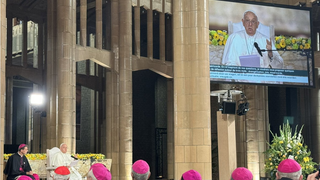 El Papa en la basílica del sagrado corazón de Bruselas
