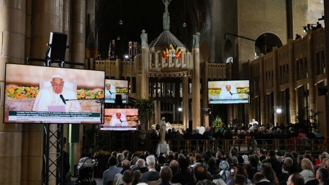Encuentro del Papa con el clero belga