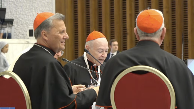 El cardenal Aguiar, durante su discurso