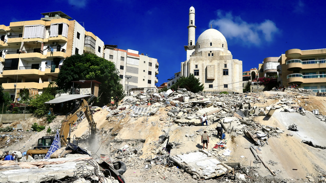 Bombardeo israelí en Sidón, la tercera ciudad del Líbano