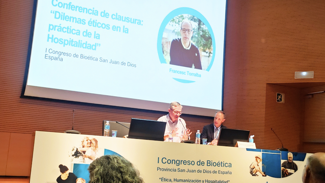 Torralba, durante su ponencia de clausura