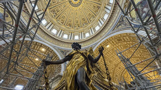 Restauración del baldaquino de Bernini