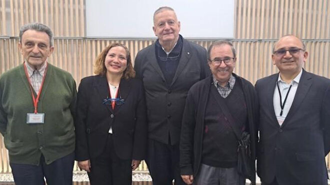 Jornada por el Trabajo decente. José Luis Segovia, en el centro de la imagen
