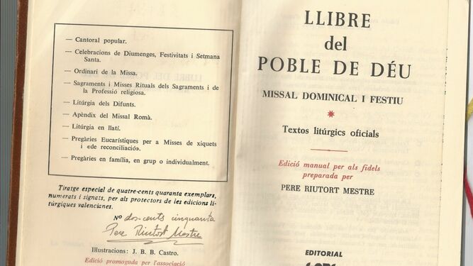 El Llibre del Poble de Déu per a les misses Grande
