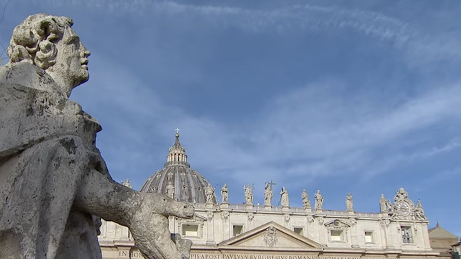 Vista de san Pedro, en el Vaticano