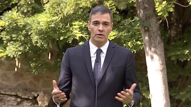 Pedro Sánchez, en su comparecencia tras encontrarse con el Papa