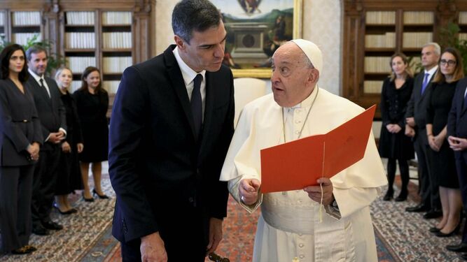 Sánchez, con el Papa