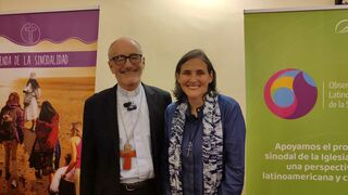 Cardenal Czerny y Liliana Franco