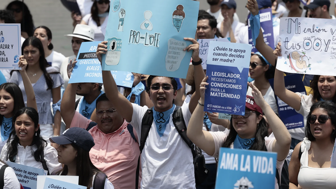 Activistas pro vida en México DF