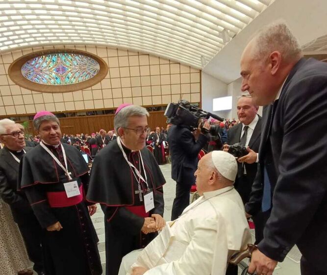 El Papa, con Argüello