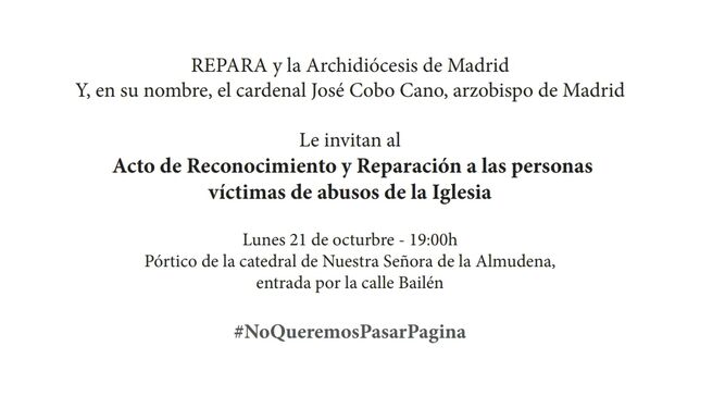 Invitación al acto del lunes