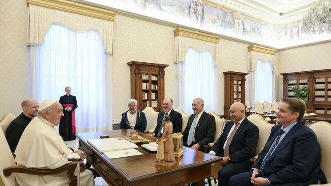 Audiencia del Papa con la delegación israelo-palestina para un plan de paz en Gaza