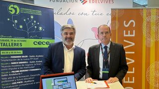 Firma del acuerdo  entre Fundación Edelvives y CECE