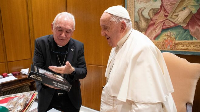 Ángel Pérez Pueyo, con el Papa Francisco