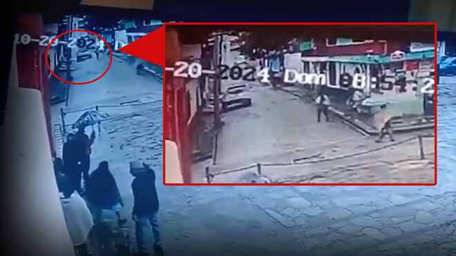 El asesinato fue captado por una cámara de videovigilancia