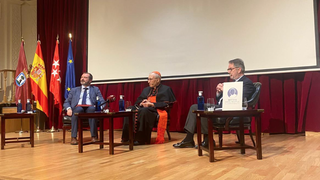 El cardenal Rouco en un acto en memoria de Juan Pablo II