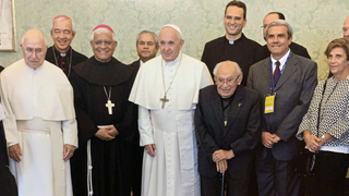 El Papa, con Gustavo Gutiérrez
