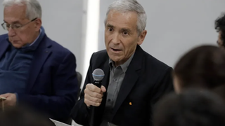 Rueda de prensa de Francisco de Roux en Colombia