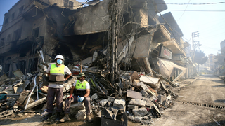 Mercado comercial en Nabatieh, en el sur del Líbano