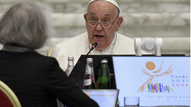 Francisco, en el Sínodo de la Sinodalidad