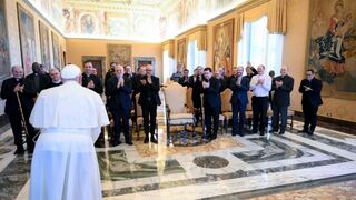 El Papa, con los scalabrianos