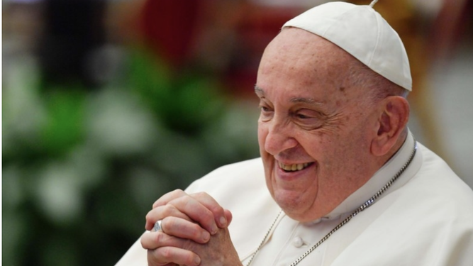 Papa sonriente