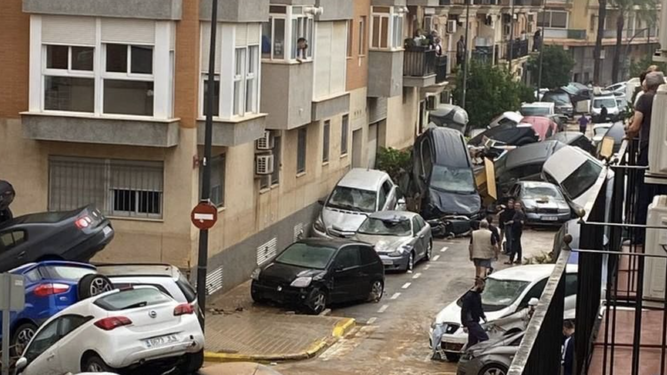 Una calle de Paiporta