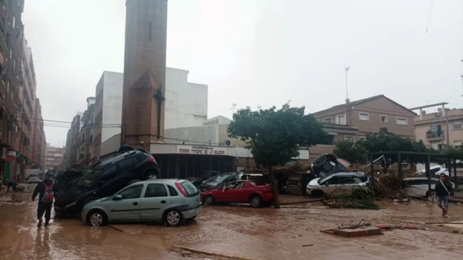 Devastación en Valencia