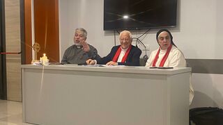 Peio Sánchez, el padre Ángel y Sor Lucía