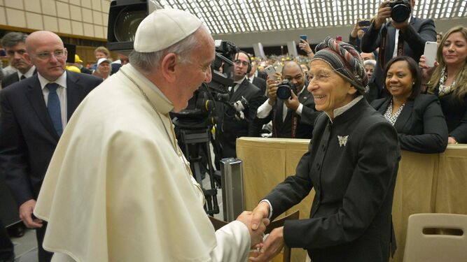 Papa Francisco y Emma Bonino
