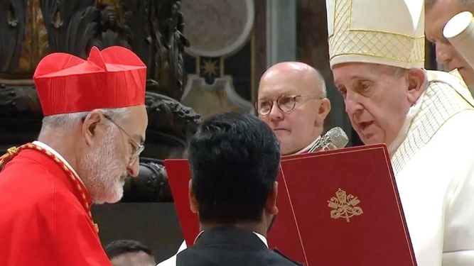 El papa Francisco hizo cardenal a Cristóbal López en el 2019