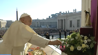 El Papa, ante la Virgen de los Desamparados