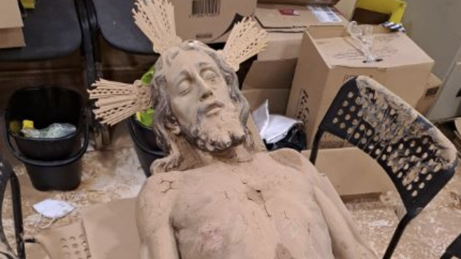 El Cristo embarrado de Paiporta