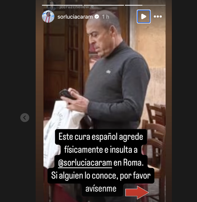 La denuncia, en redes, de sor Lucía