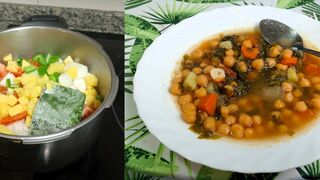 Garbanzos con espinacas