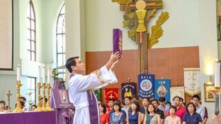 Celebración eucarística en Singapur
