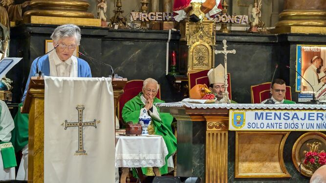 El Padre Ángel, en la misa de la Jornada Mundial de los Pobres 2024