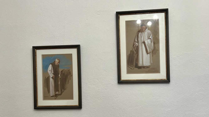 Manuel Barroeta y el padre Valeriano