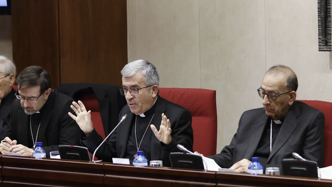 Argüello, durante su discurso en la Plenaria