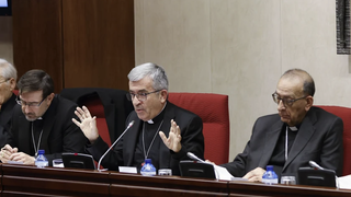 Argüello, durante su discurso en la Plenaria