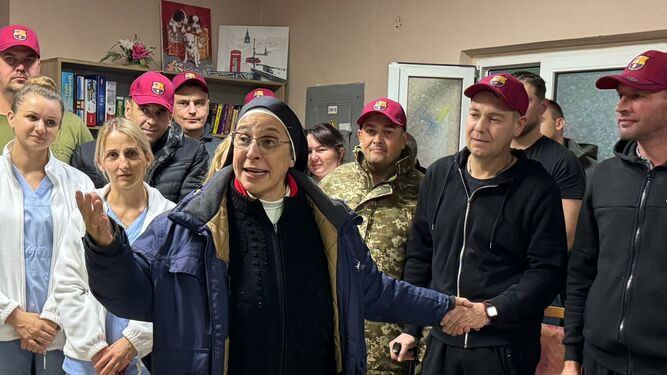 Sor Lucía Caram, en Ucrania